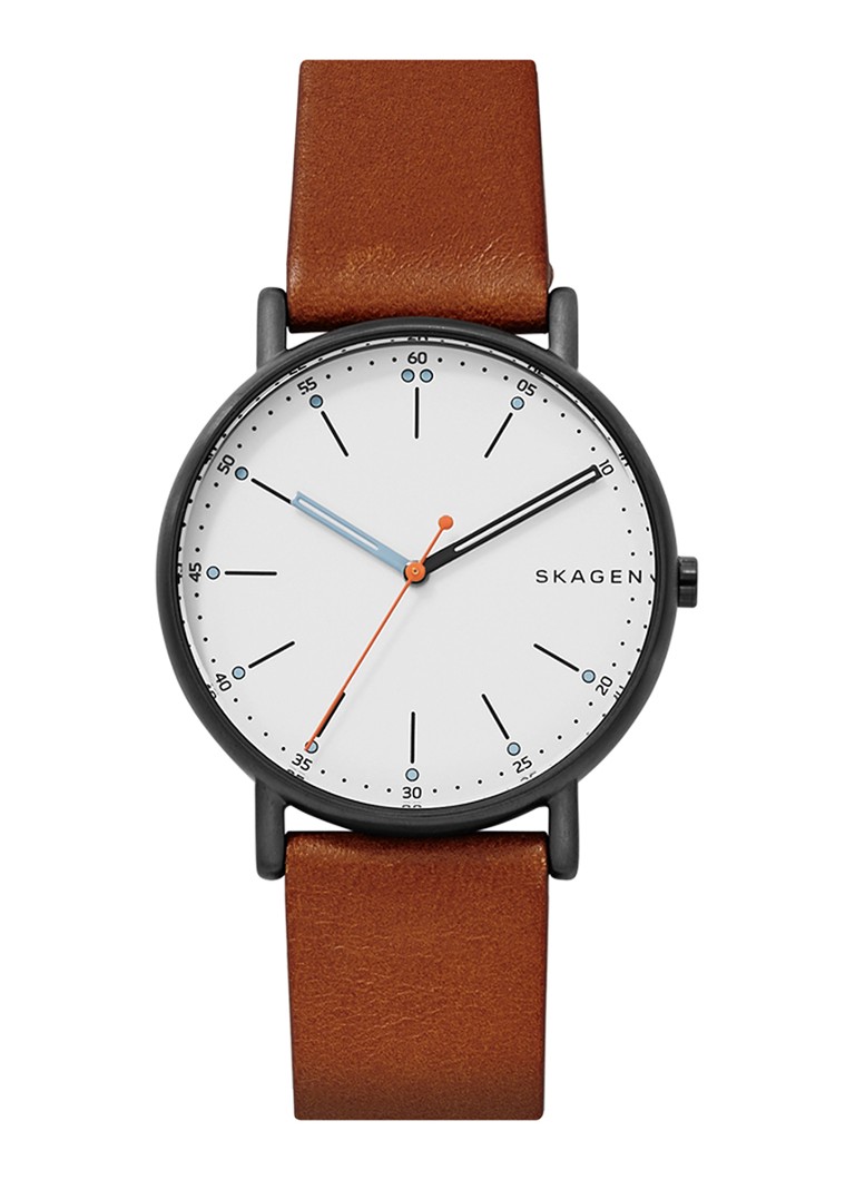 Skagen Heren Signatur horloge SKW6374 in de kleur Antraciet