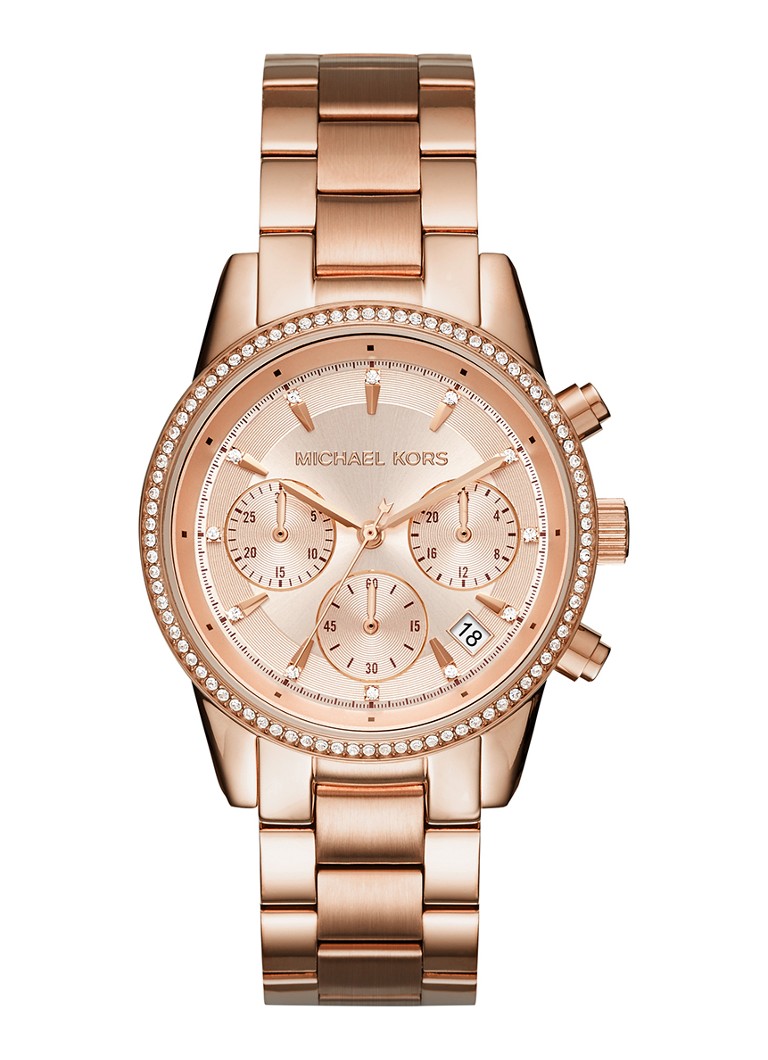 Michael Kors Dames Bryant horloge MK6357 in de kleur Roségoud