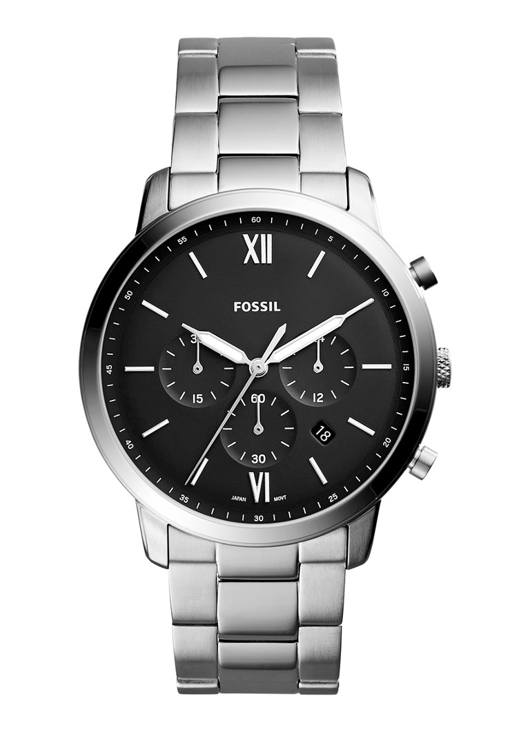 Fossil Heren Neutra Chrono horloge FS5384 in de kleur Zilver