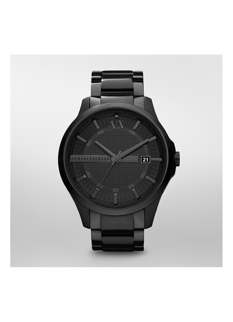Armani Heren Horloge AX2104 in de kleur Zwart