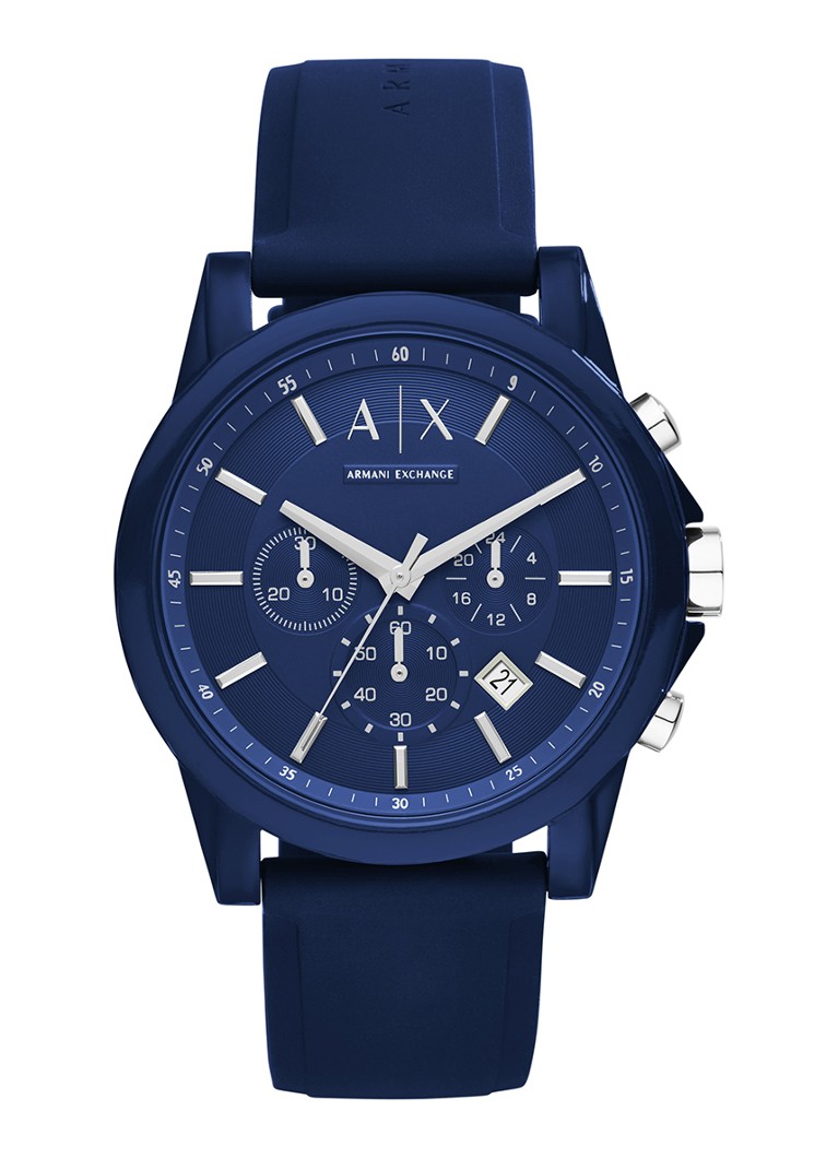 Armani Heren Horloge AX1327 in de kleur Donkerblauw