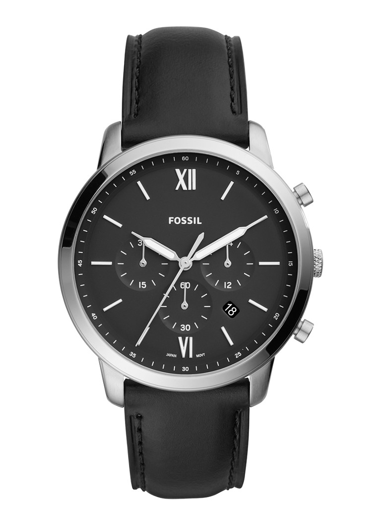 Fossil Heren Neutra Chrono horloge FS5452 in de kleur Zilver