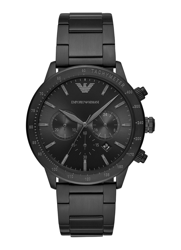 Armani Heren Horloge AR11242 in de kleur Zwart