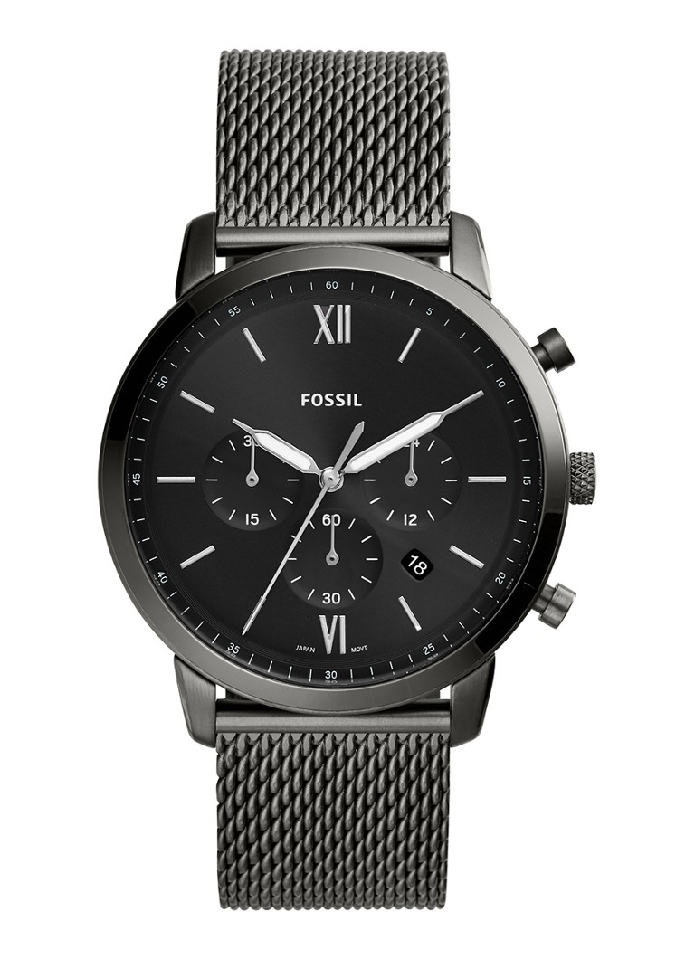 Fossil Heren FOSSIL FS5699 in de kleur Donkergrijs