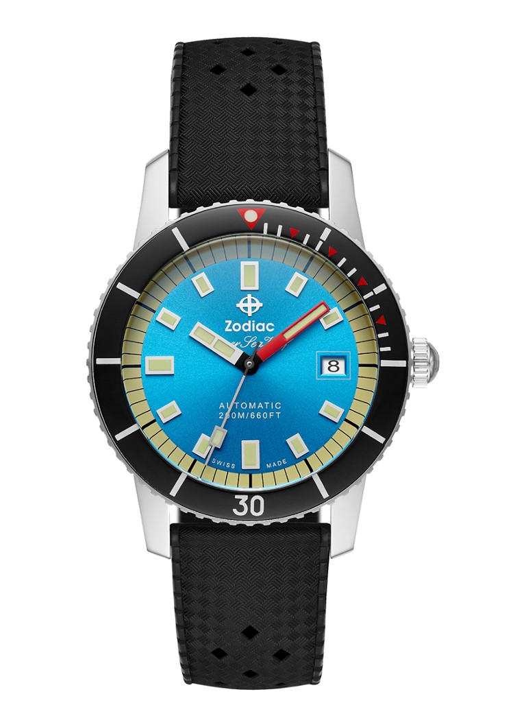 Zodiac Heren Super Seawolf horloge ZO9275 in de kleur Zwart