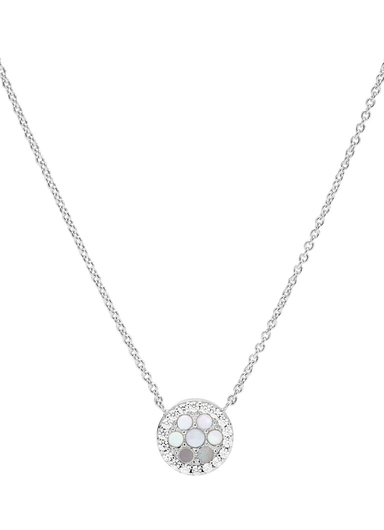 Fossil Dames Ketting van zilver met parelmoer JFS00520040 in de kleur Zilver