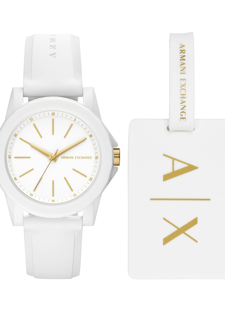 Armani Dames Horloge AX7126 in de kleur Wit