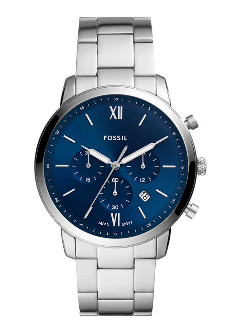 Fossil Heren Neutra Chrono horloge FS5792 in de kleur Zilver
