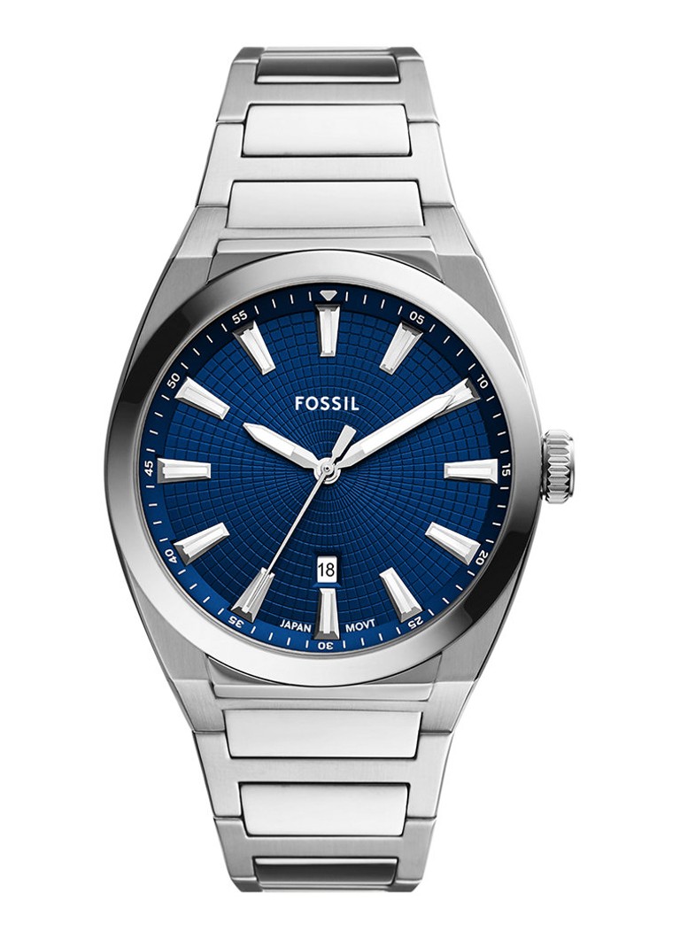 Fossil Heren Everett horloge FS5822 in de kleur Zilver
