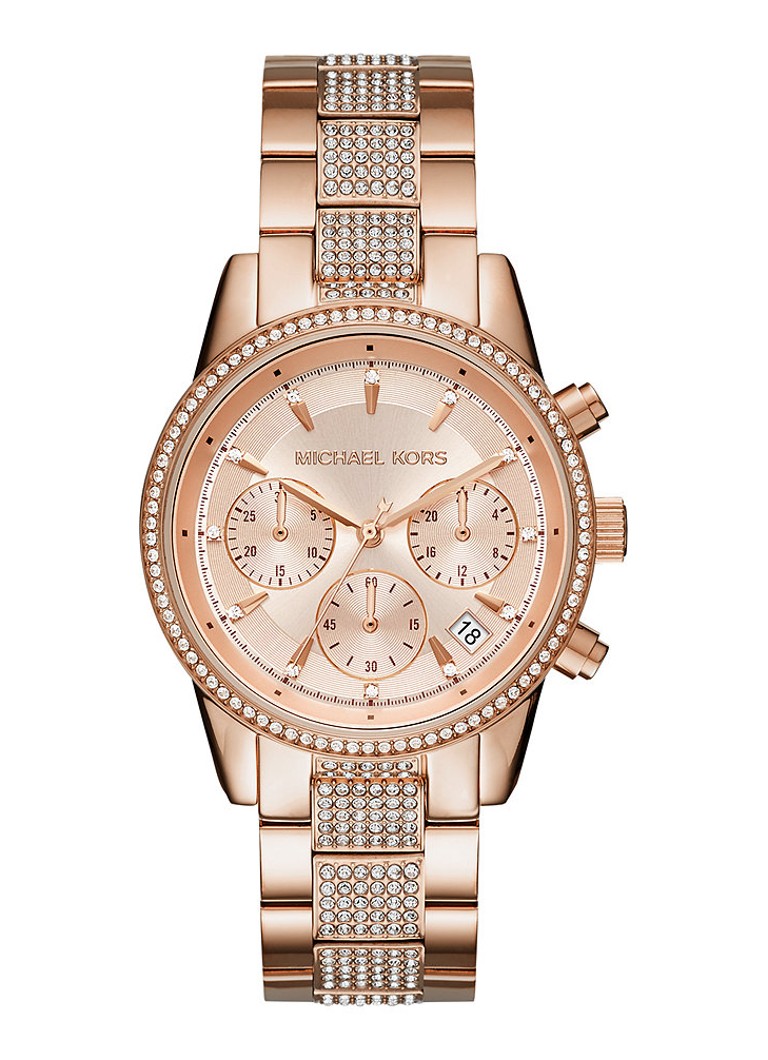 Michael Kors Dames Bryant horloge MK6485 in de kleur Roségoud