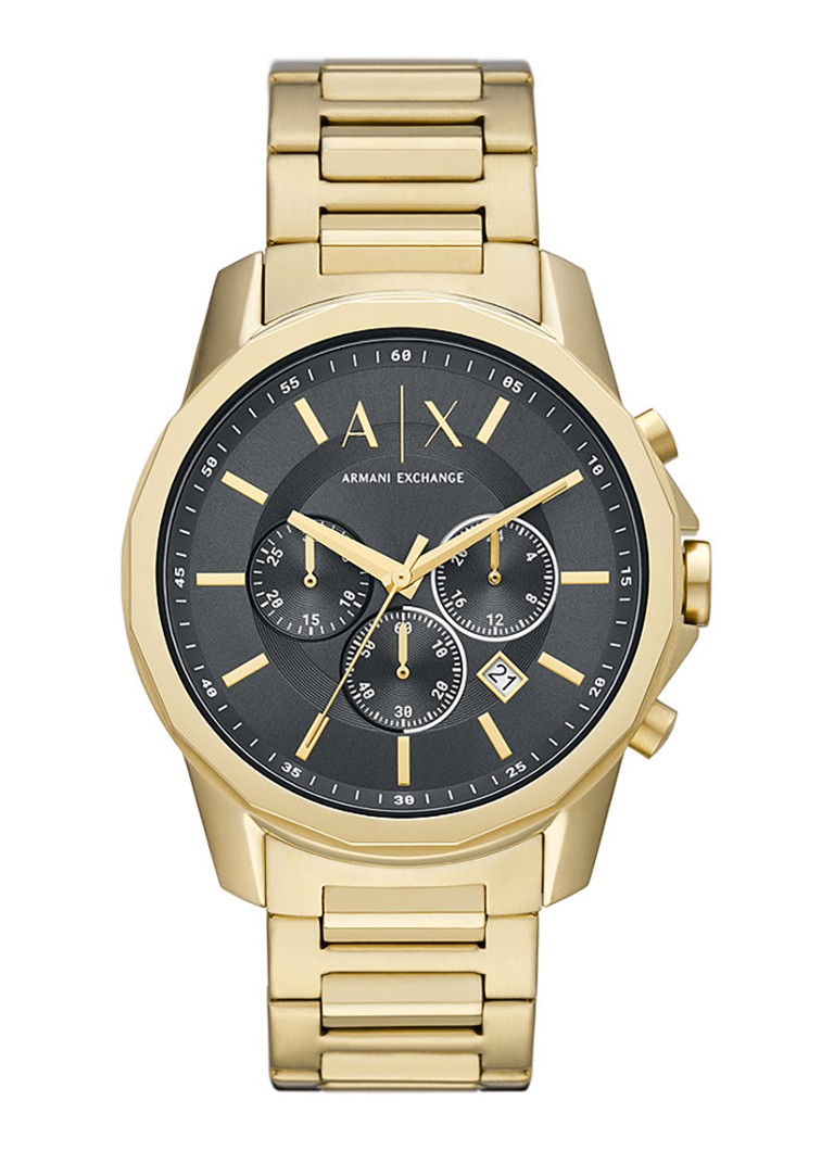 Armani Heren Horloge AX1721 in de kleur Goud