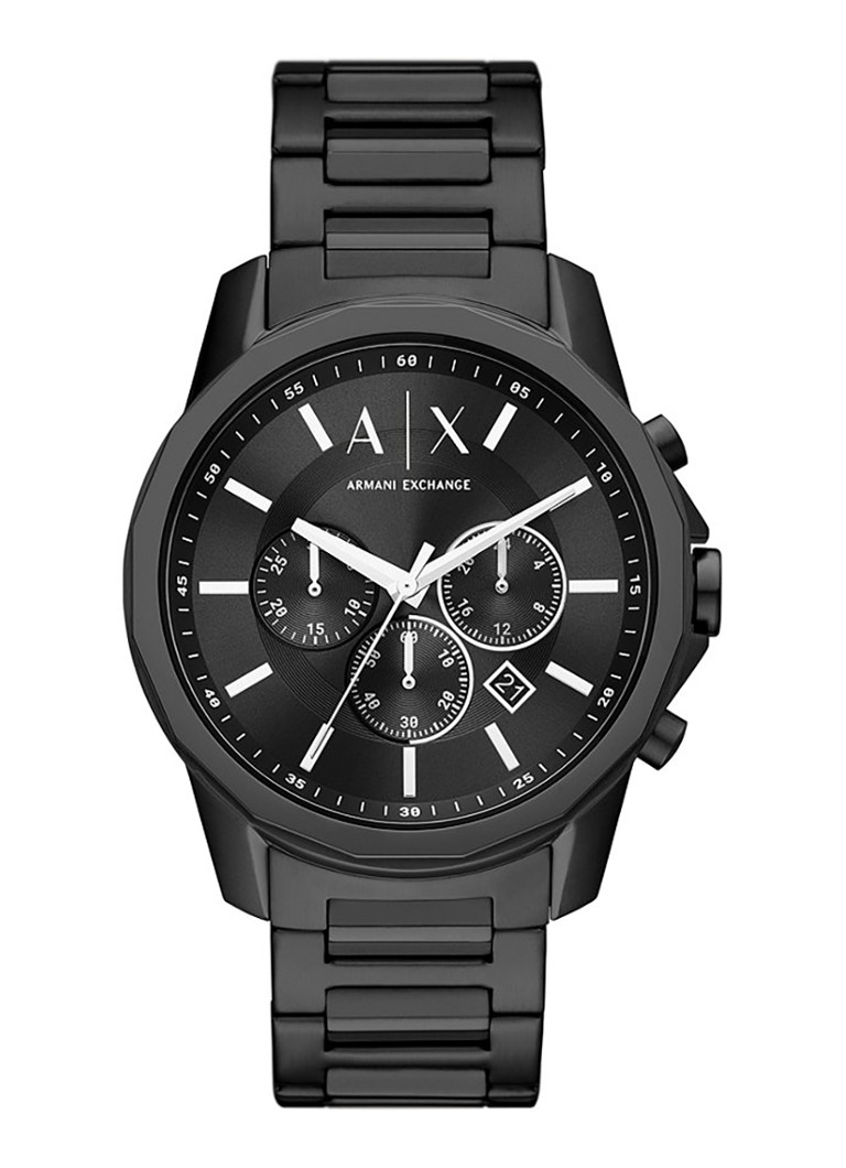 Armani Heren Horloge AX1722 in de kleur Zwart