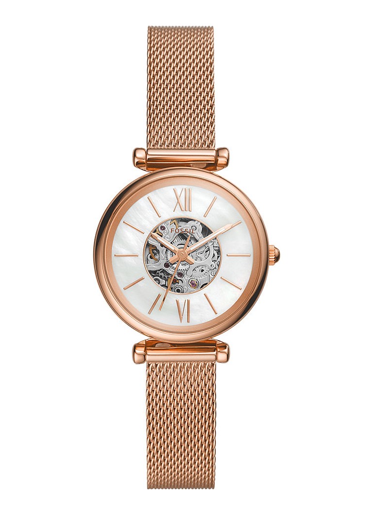 Fossil Dames Carlie Mini Me horloge ME3188 in de kleur Roségoud