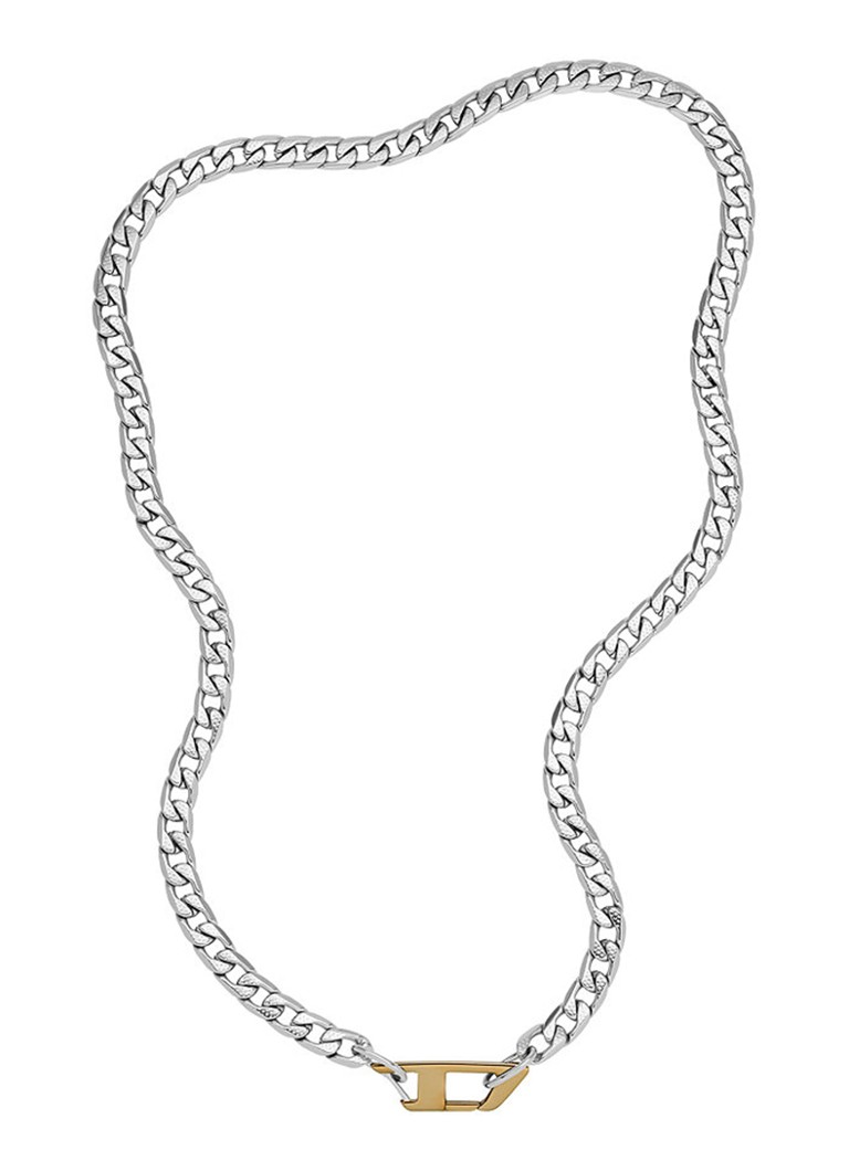 Diesel Heren Schakelketting DX1343040 in de kleur Zilver