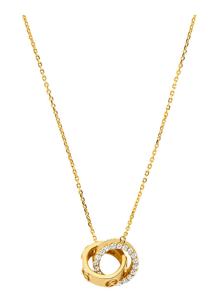 Michael Kors Dames Premium fijne ketting met zirkonia MKC1554AN710 in de kleur Goud