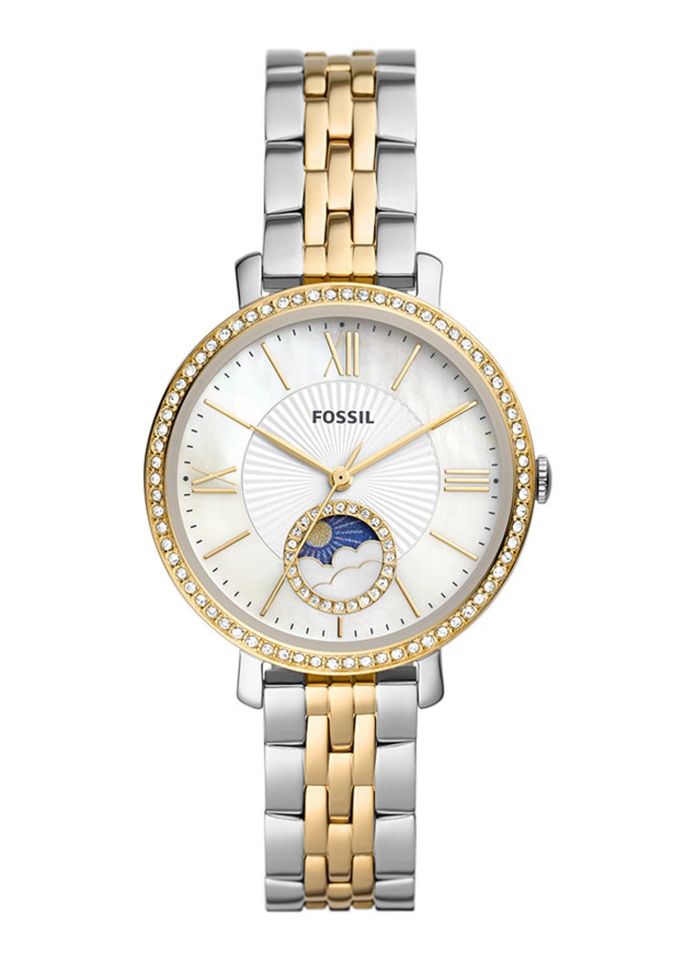 Fossil Dames Jacqueline horloge ES5166 in de kleur Zilver