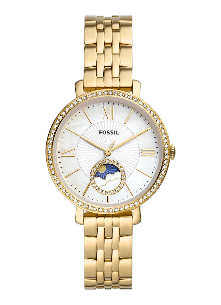 Fossil Dames Jacqueline horloge ES5167 in de kleur Goud