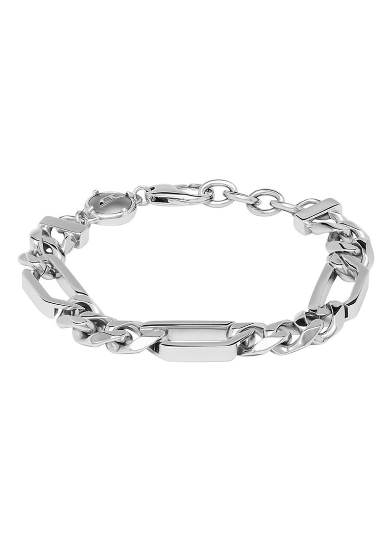 Diesel Heren Steel schakelarmband DX1351040 in de kleur Zilver
