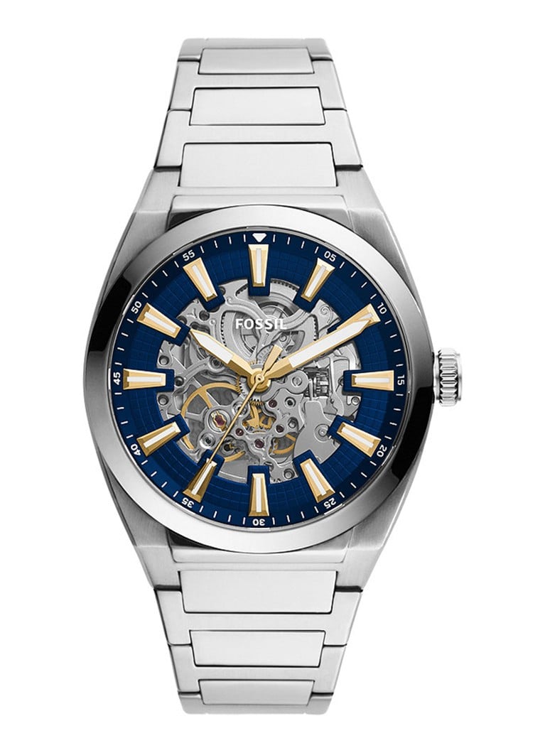 Fossil Heren Everett horloge ME3220 in de kleur Zilver