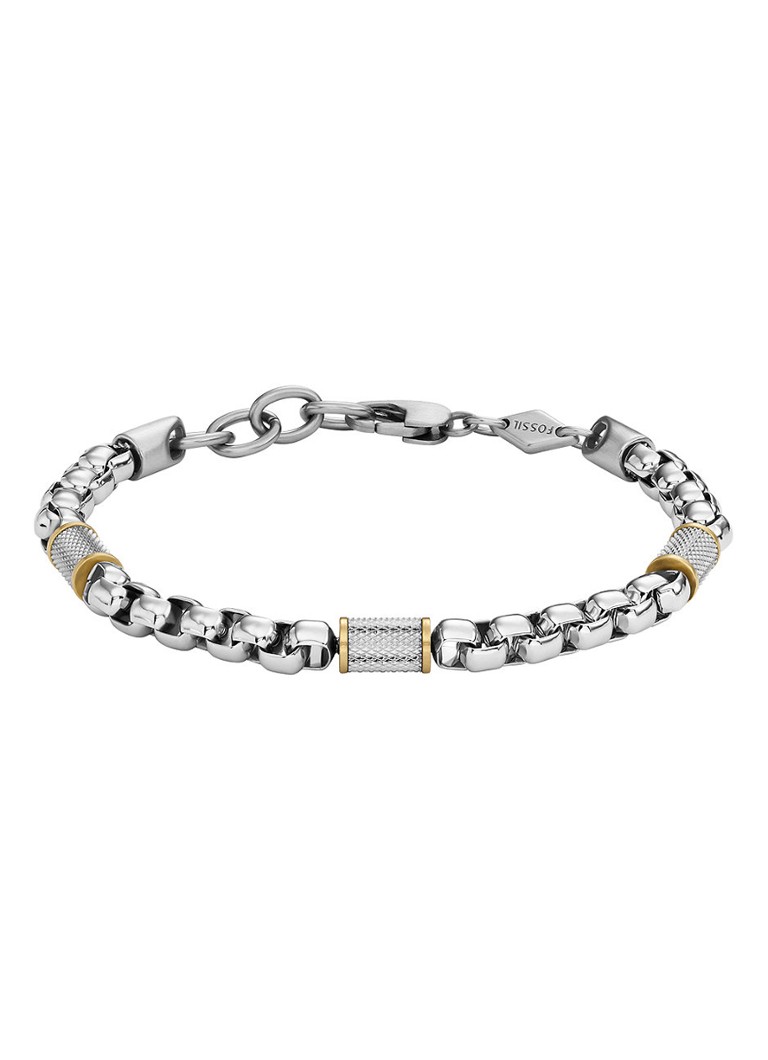 Fossil Heren Schakelarmband JF04138998 in de kleur Goud