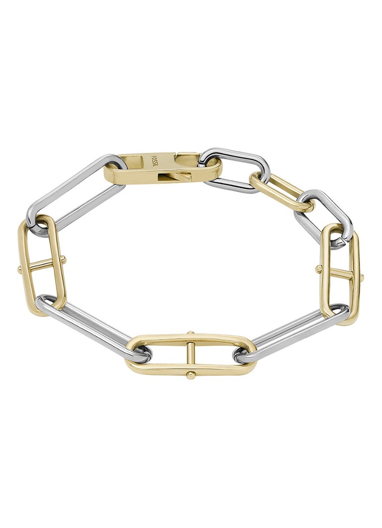 Fossil Dames Heritage schakelarmband JF04349998 in de kleur Goud