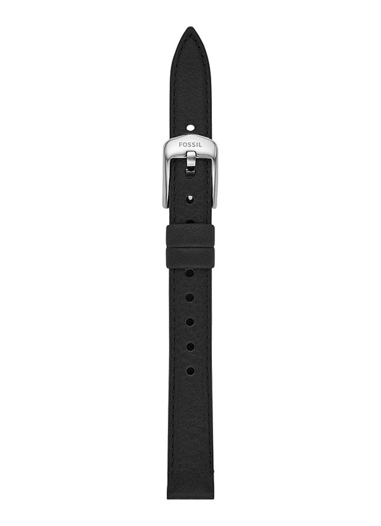 Fossil Dames Horlogeband van leer S121036 in de kleur Zwart