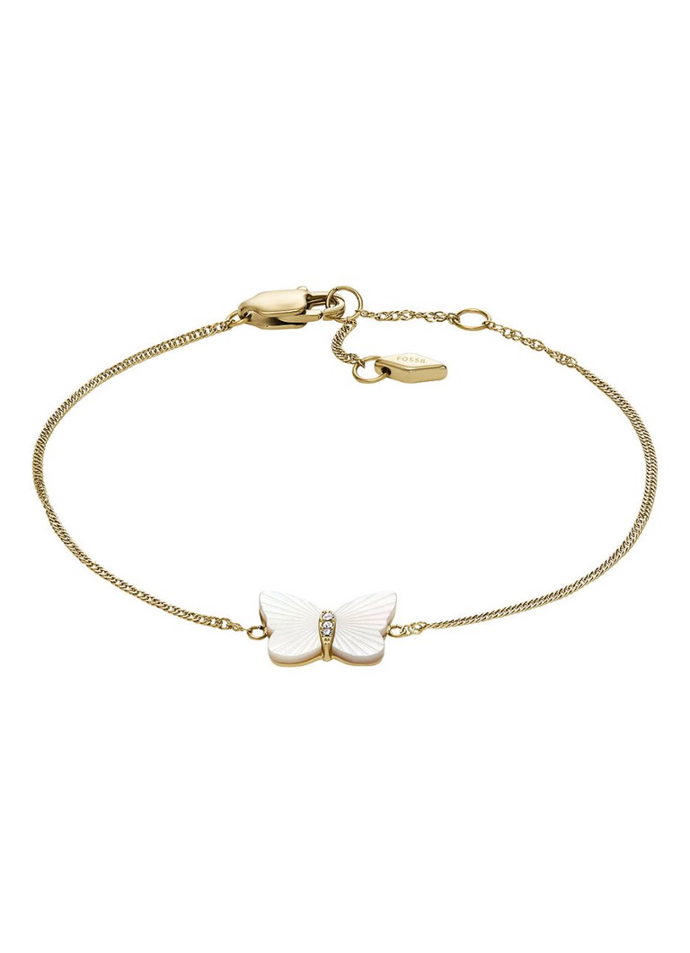 Fossil Dames Armband met kristal JF04425710 in de kleur Goud