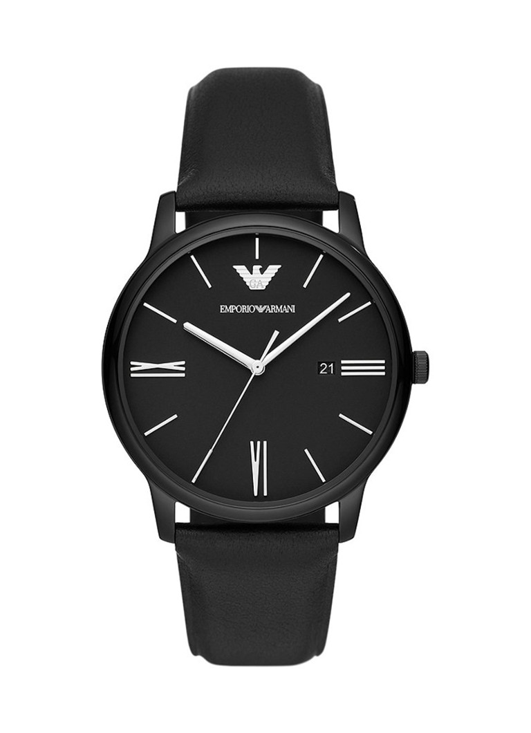 Armani Heren Horloge AR11573 in de kleur Zwart