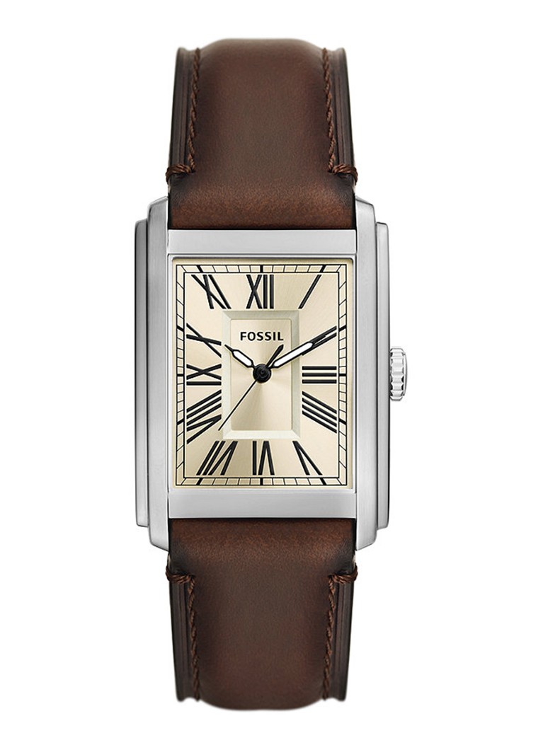 Fossil Heren Carraway horloge FS6012 in de kleur Zilver