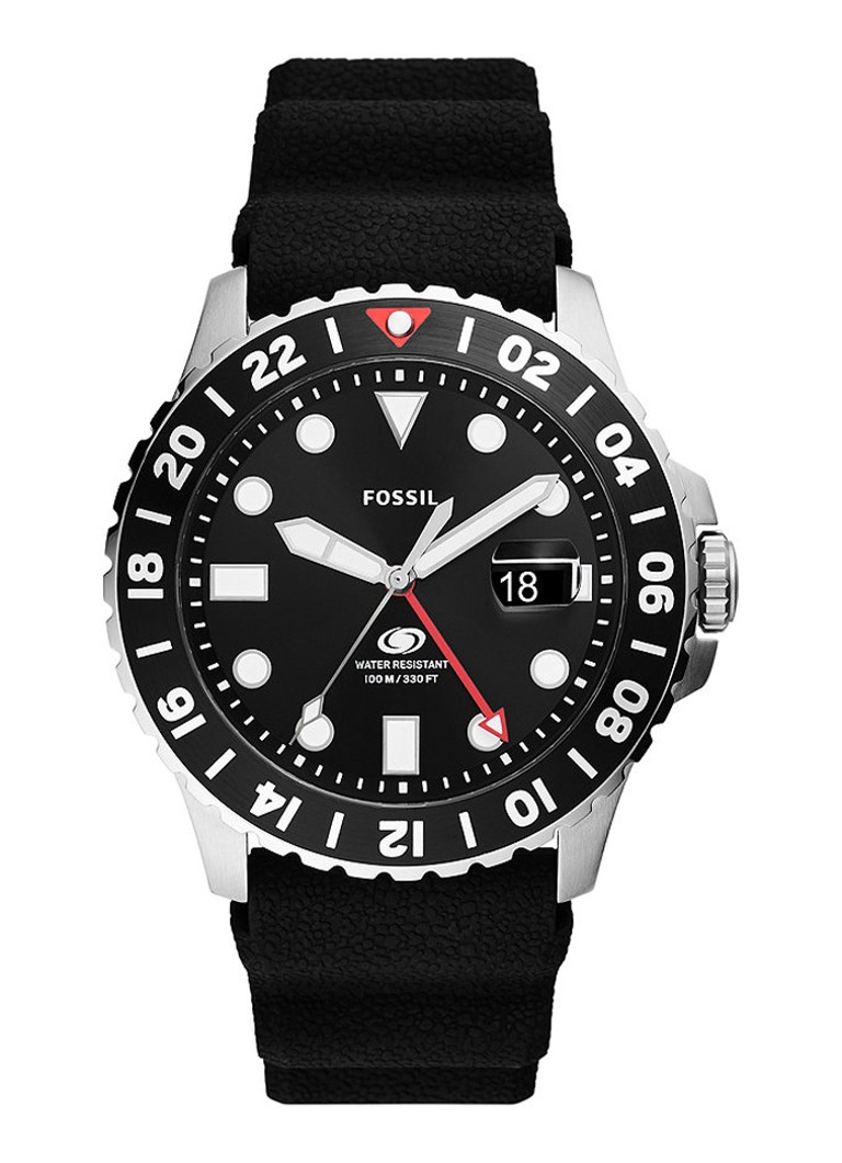 Fossil Heren Blue Gmt horloge FS6036 in de kleur Zwart