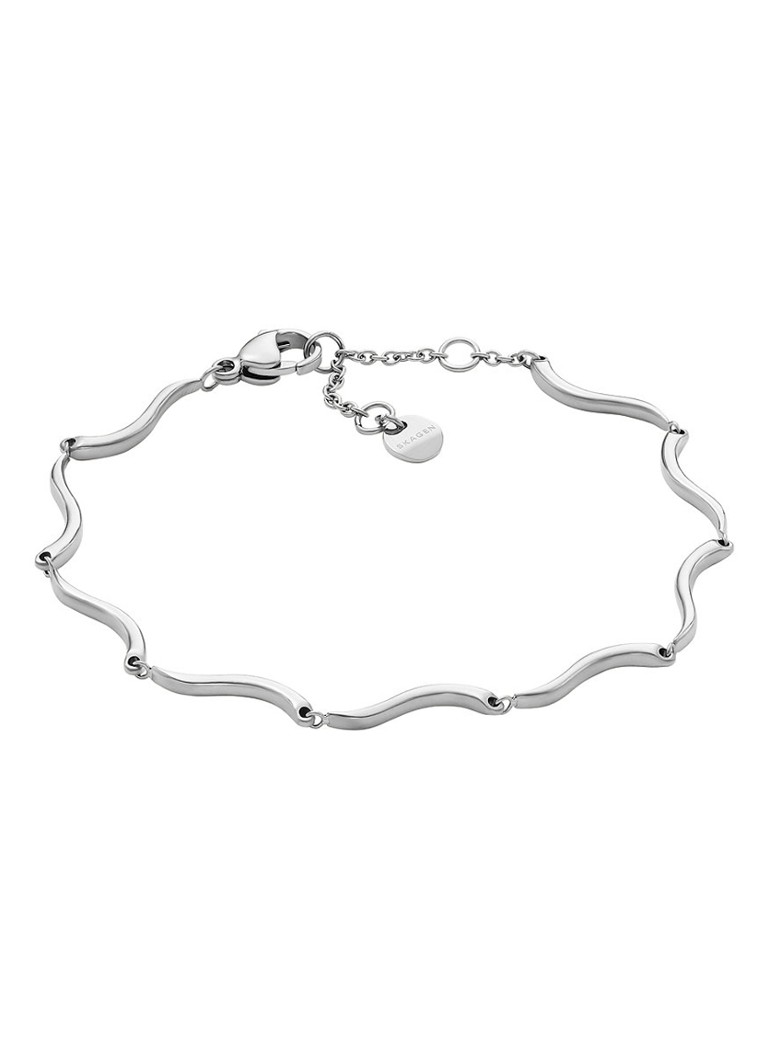 Skagen Dames Essential Waves armband SKJ1793040 in de kleur Zilver