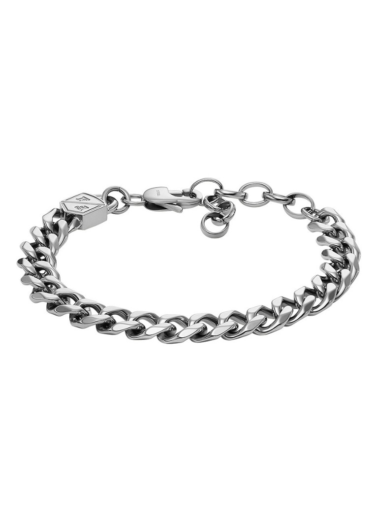 Fossil Heren Schakelarmband JF04615040 in de kleur Zilver