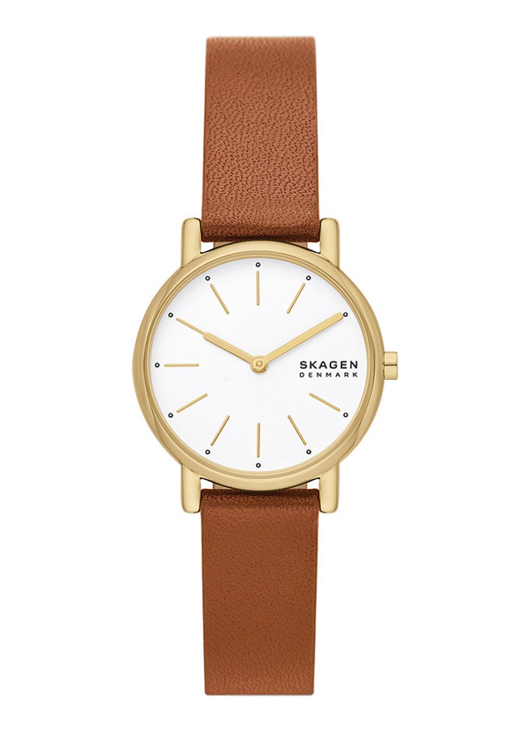 Skagen Dames Signatur Lille horloge SKW3121 in de kleur Bruin
