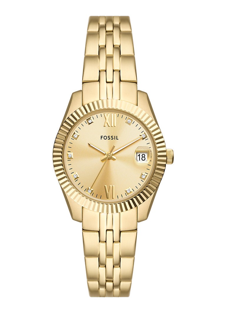 Fossil Dames Scarlette horloge ES5338 in de kleur Goud