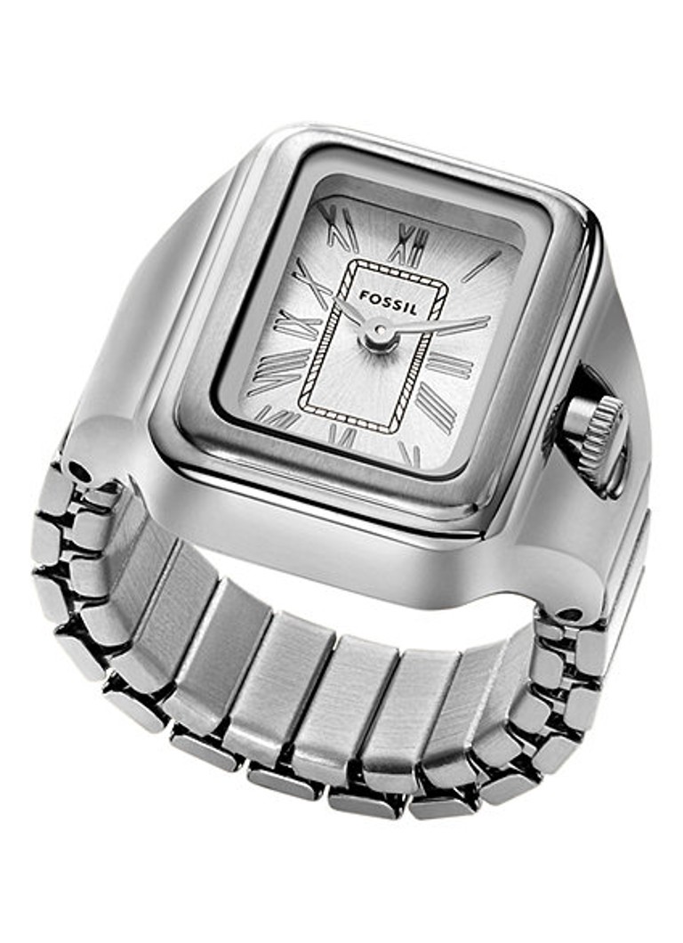Fossil Dames Horloge ring ES5344 in de kleur Zilver