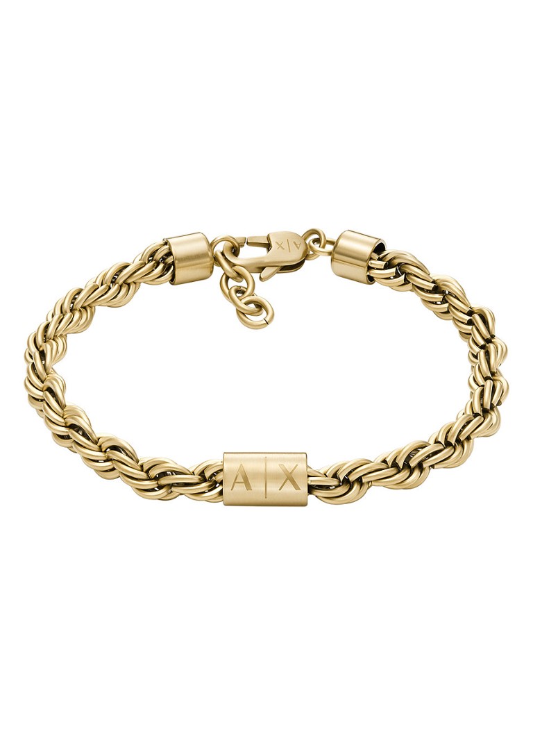 Armani Dames Icon armband AXG0124710 in de kleur Goud