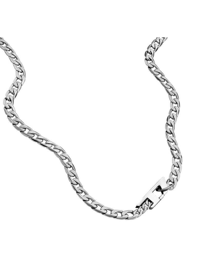 Diesel Heren Steel schakelketting DX1497040 in de kleur Zilver