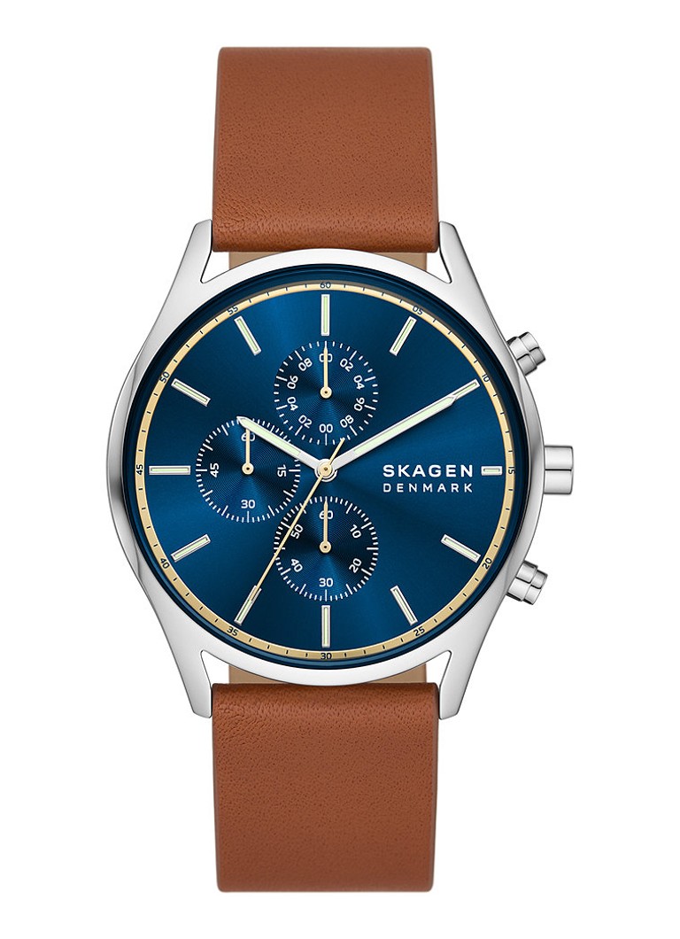 Skagen Heren Holst Chronograph horloge SKW6916 in de kleur Zilver