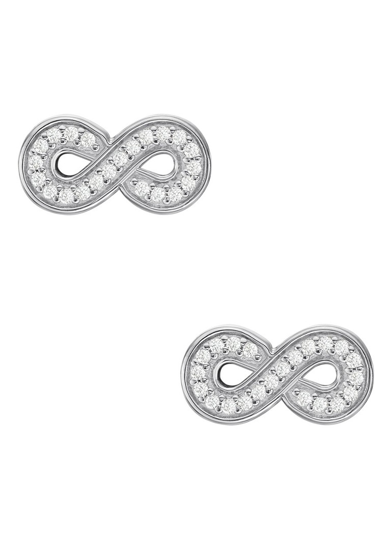 Fossil Dames Sterling oorstekers van zilver JFS00634040 in de kleur Zilver