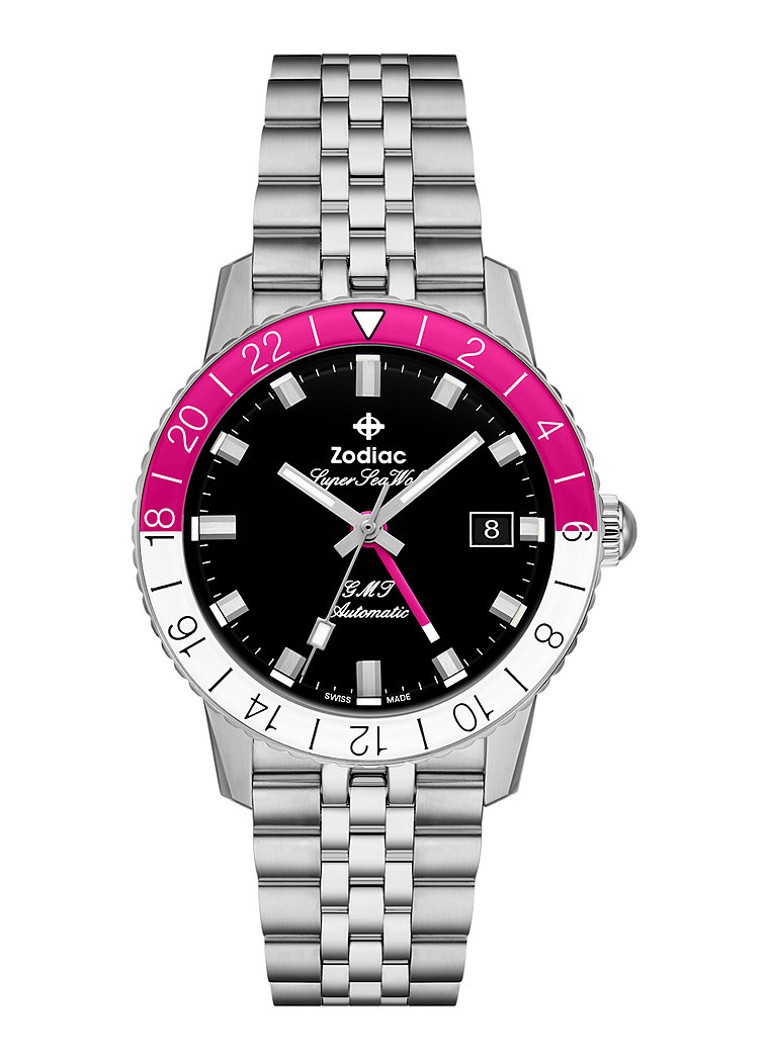 Zodiac Heren Gmt horloge ZO9416 in de kleur Zilver