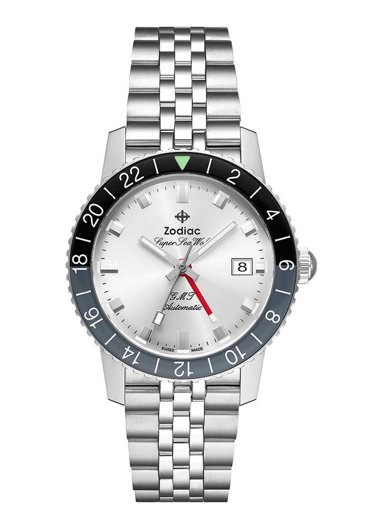 Zodiac Heren Gmt horloge ZO9415 in de kleur Zilver