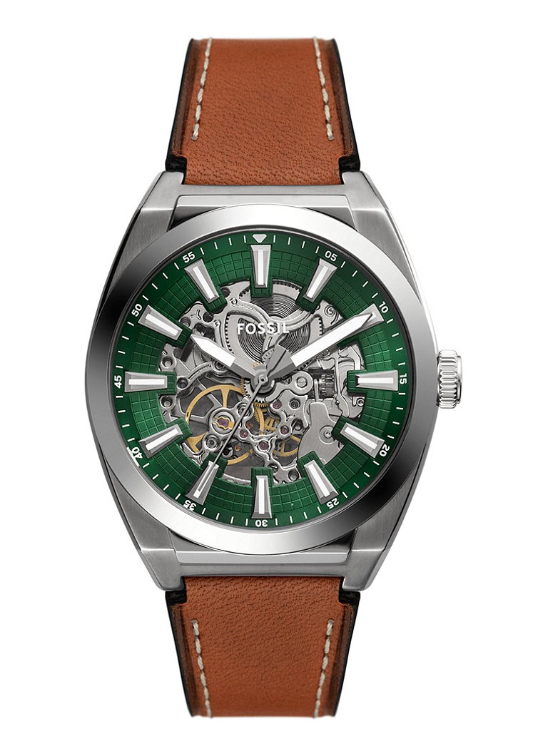 Fossil Heren Everett horloge ME3261 in de kleur Zilver