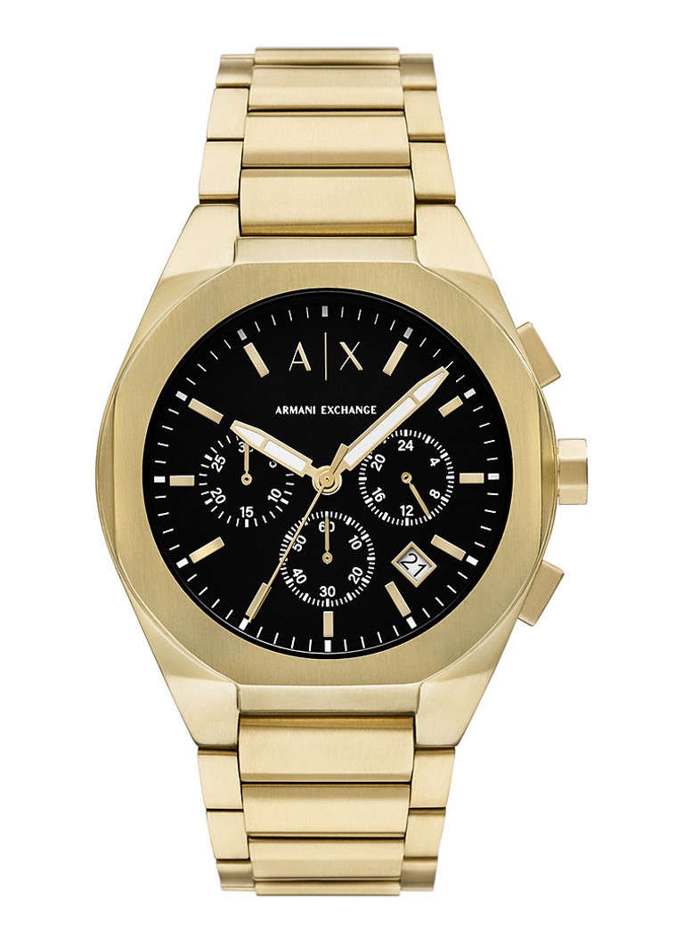Armani Heren Horloge AX4180 in de kleur Goud