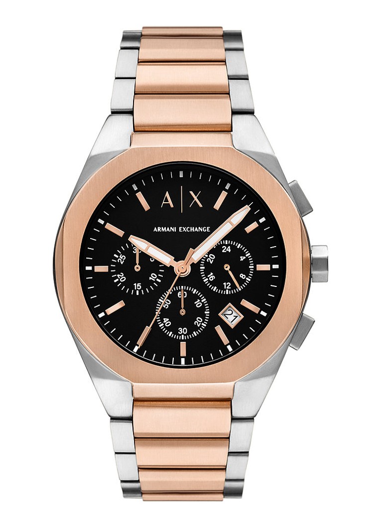Armani Heren Horloge AX4181 in de kleur Roségoud