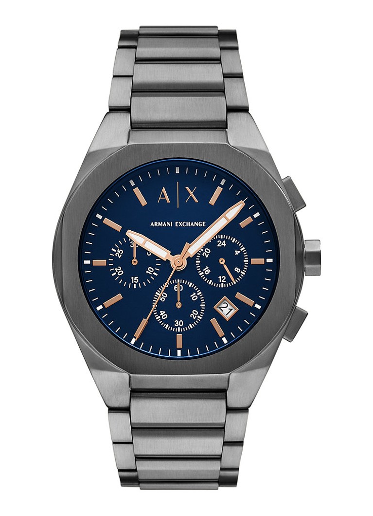 Armani Heren Horloge AX4182 in de kleur Antraciet