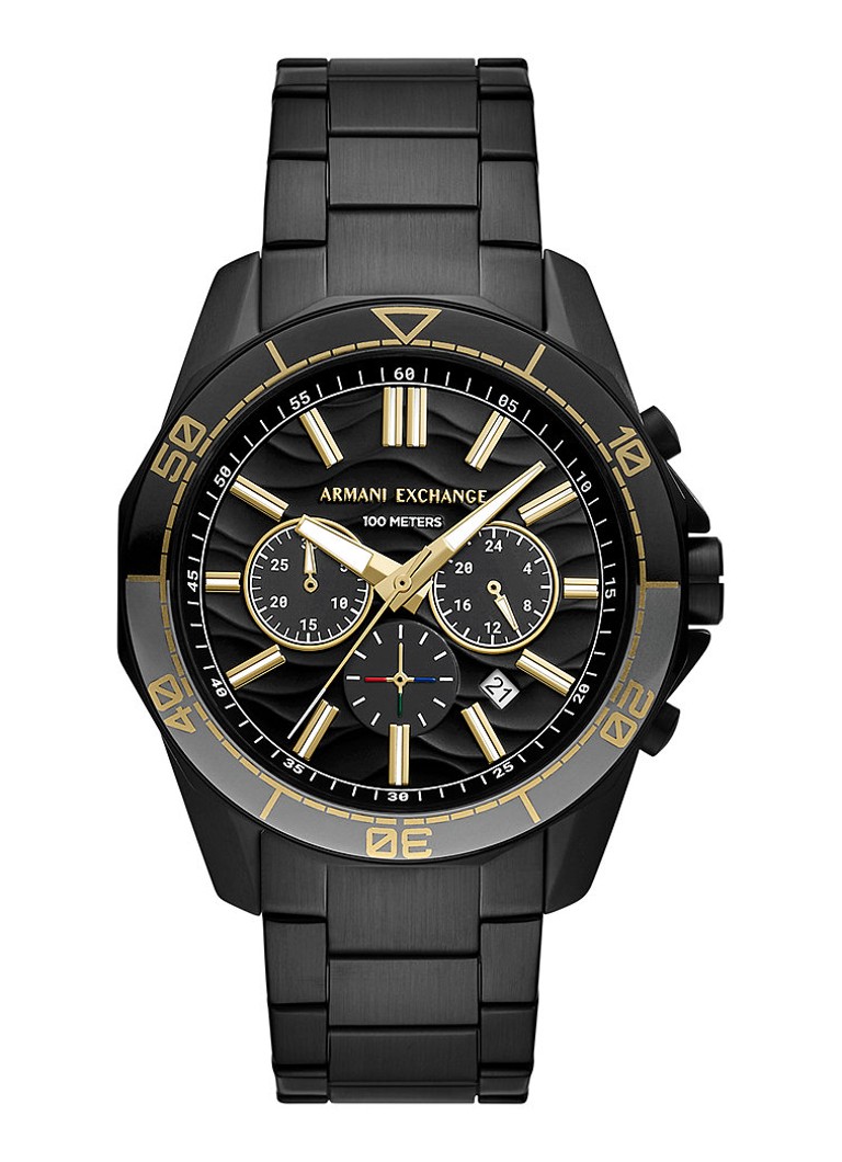 Armani Heren Horloge AX1963 in de kleur Zwart