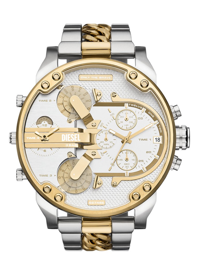 Diesel Heren Mr. Daddy 2.0 horloge DZ7486 in de kleur Zilver