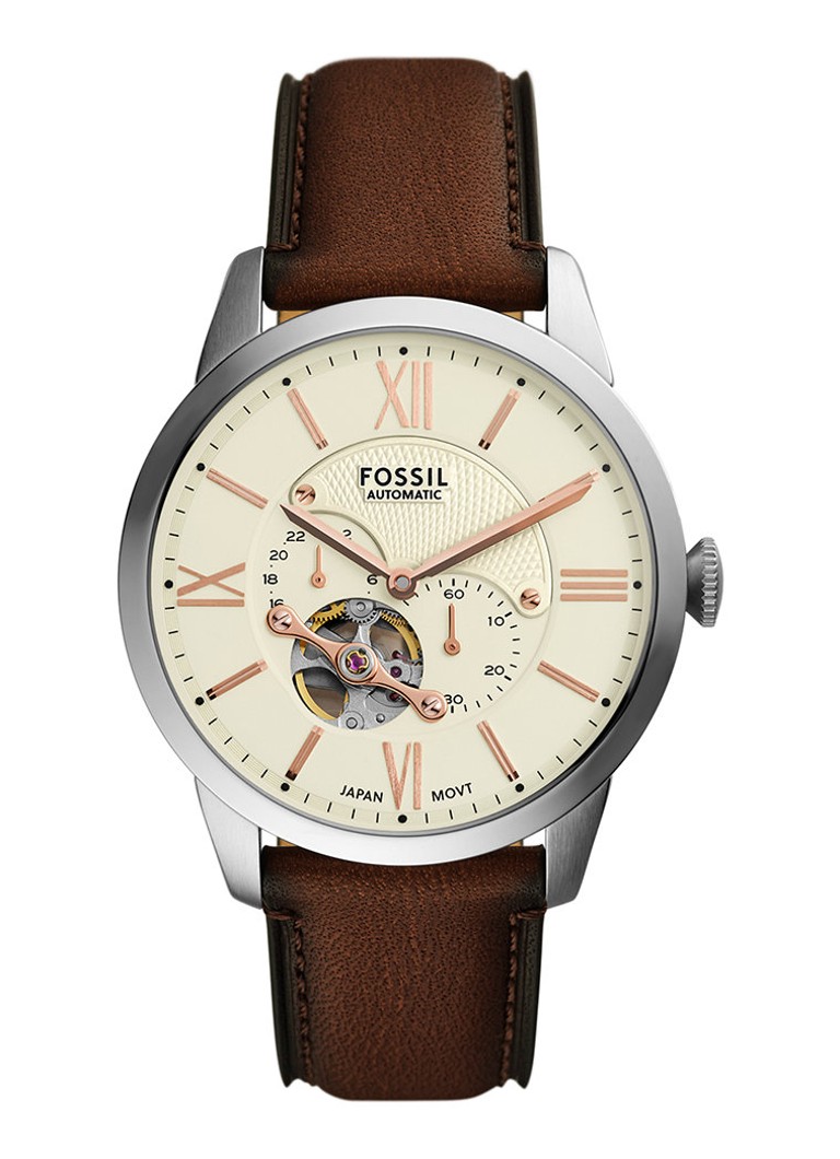 Fossil Heren Townsman horloge ME3266 in de kleur Zilver