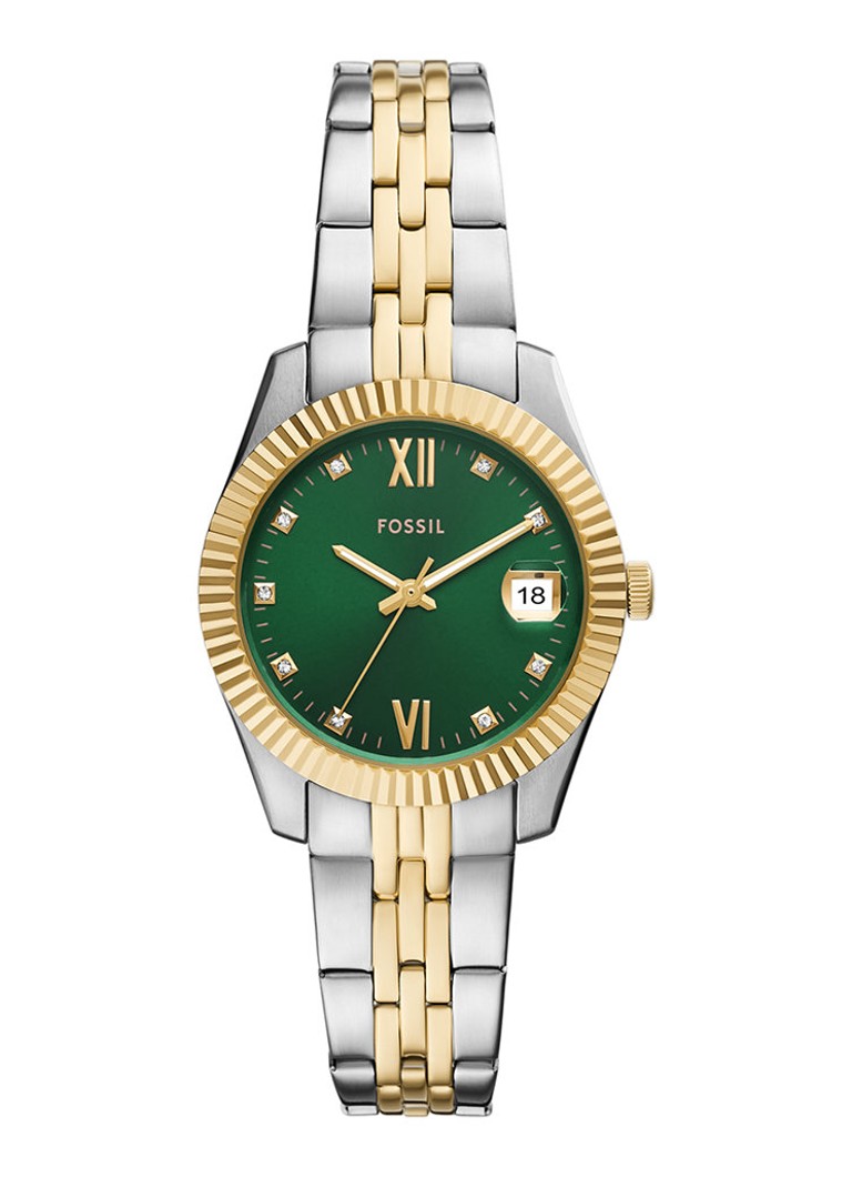 Fossil Dames Scarlette horloge ES5388 in de kleur Zilver