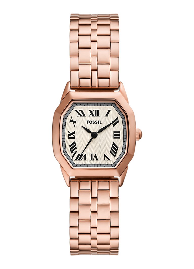 Fossil Dames Harlow horloge ES5386 in de kleur Roségoud